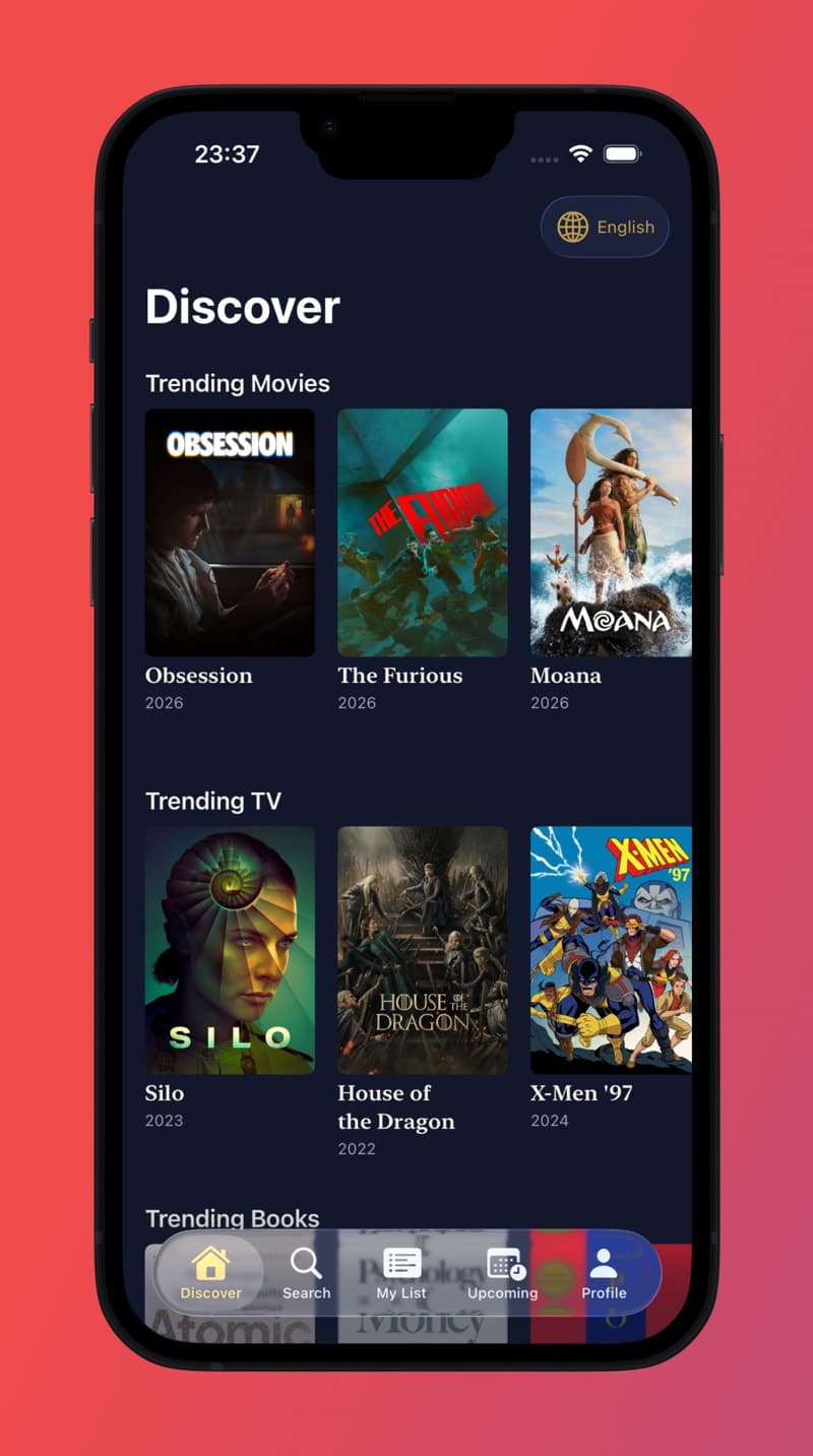 Trackables app screenshot